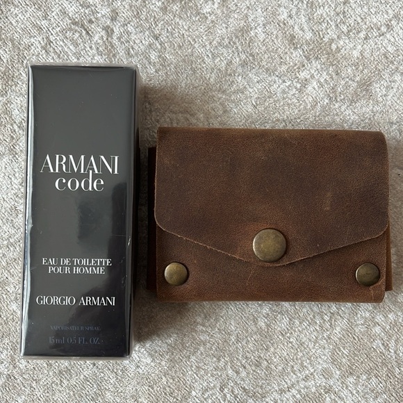 Brand New Armani Code Eau de Toilette Pour Homme Men’s Cologne Leather Card Case - Picture 12 of 15